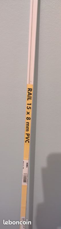 Rail simple en PVC neuf pour rideaux (image 4)