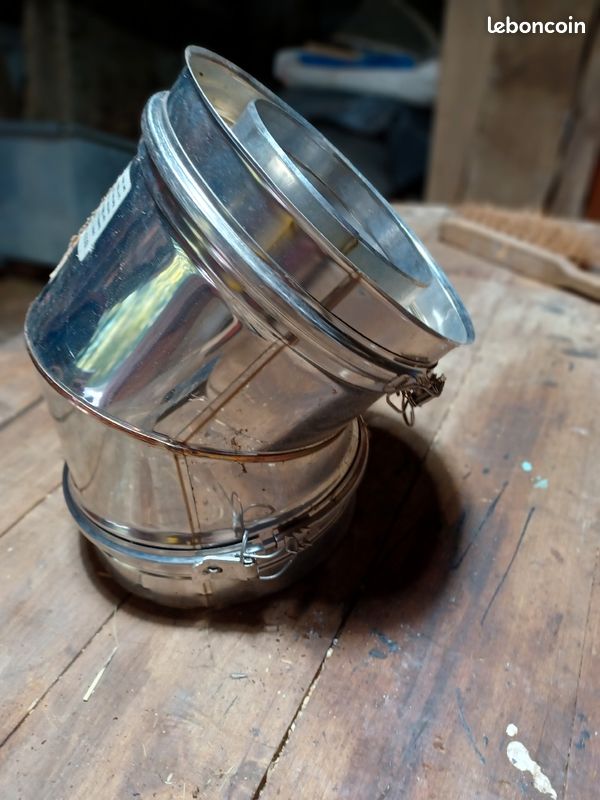 Coude inox D.139 double paroi.Isotip (image 2)
