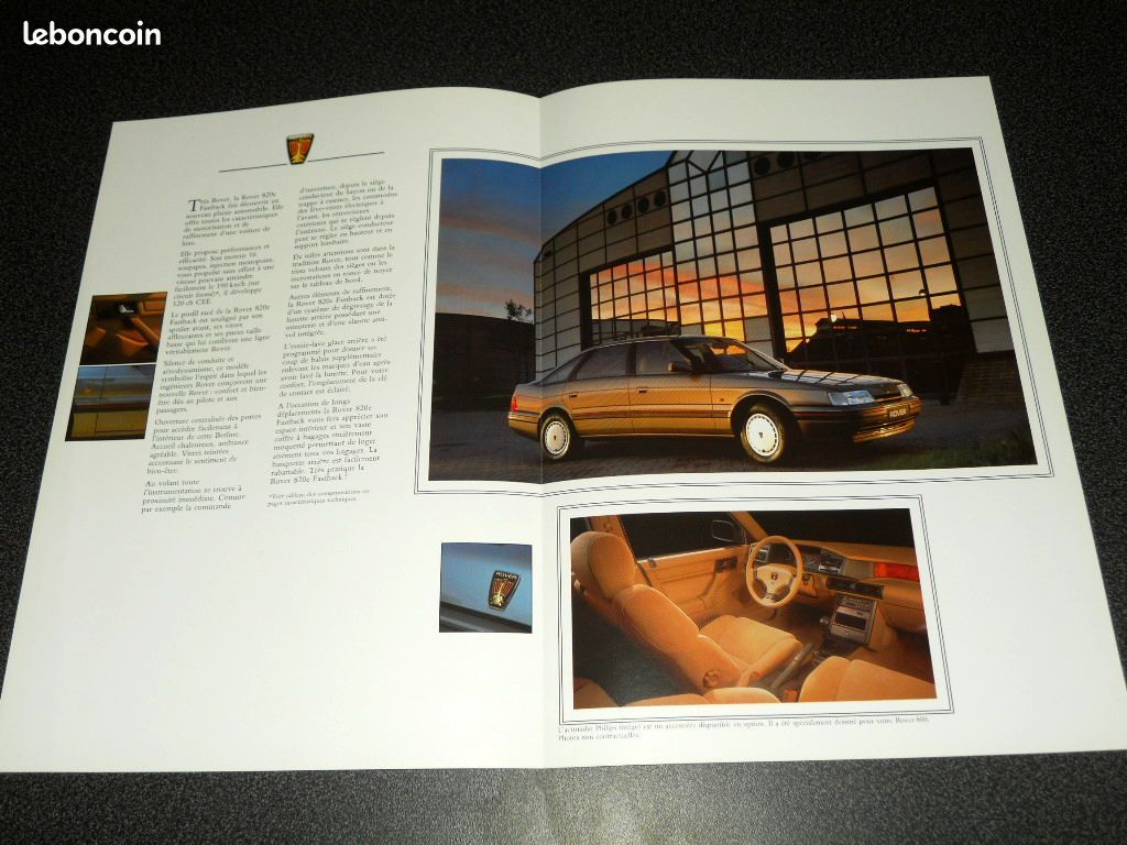 ROVER 820e et 827i- 3x brochures catalogues - années 1990 (image 3)