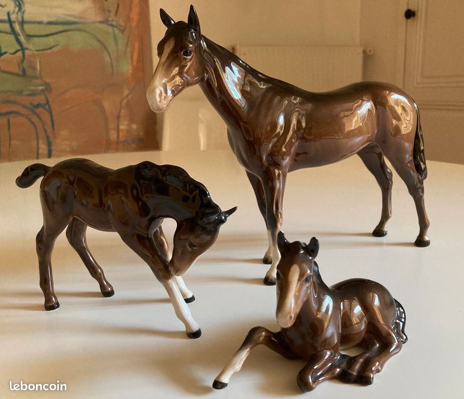 Beswick 'Le Chasseur' - Cheval N°1501 - Marron Brillant - Vintage UK