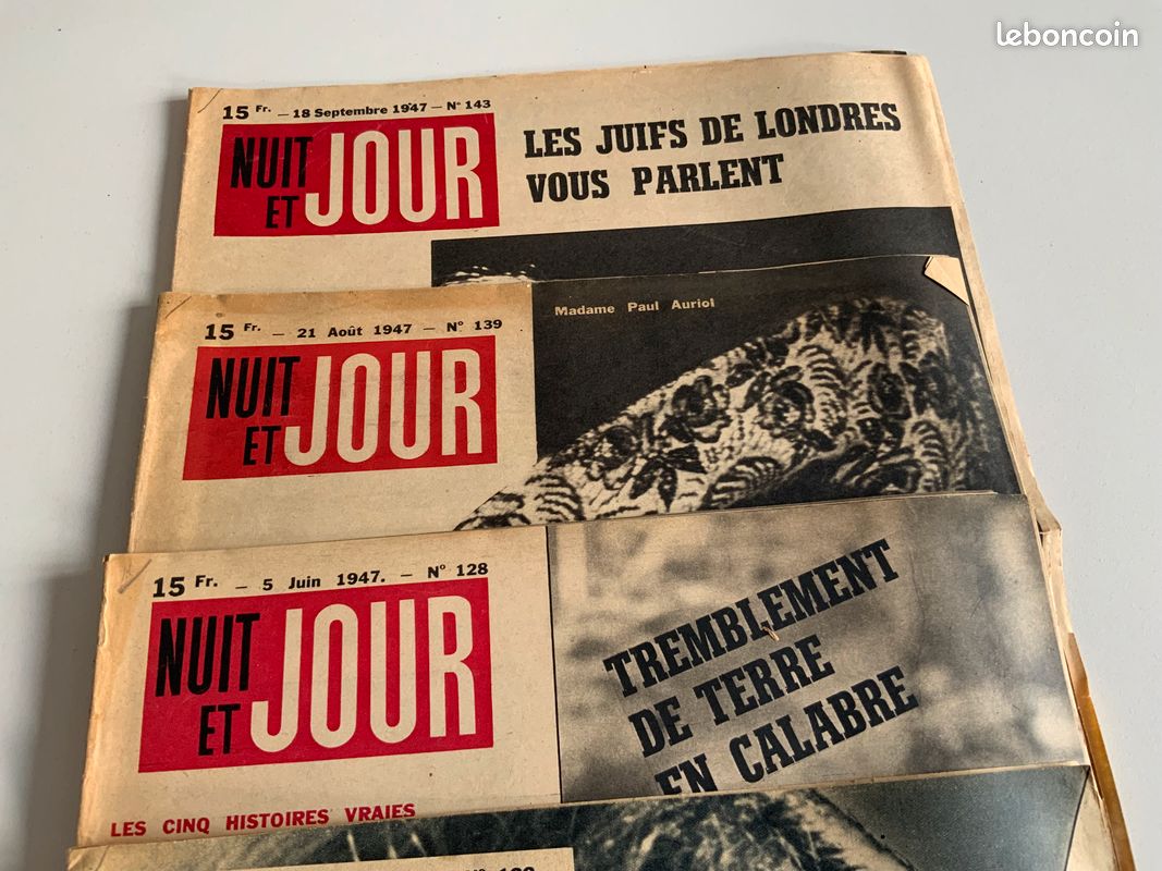 Lot de 5 - Nuit et Jour - 1947 ou vente à l’unité (image 3)