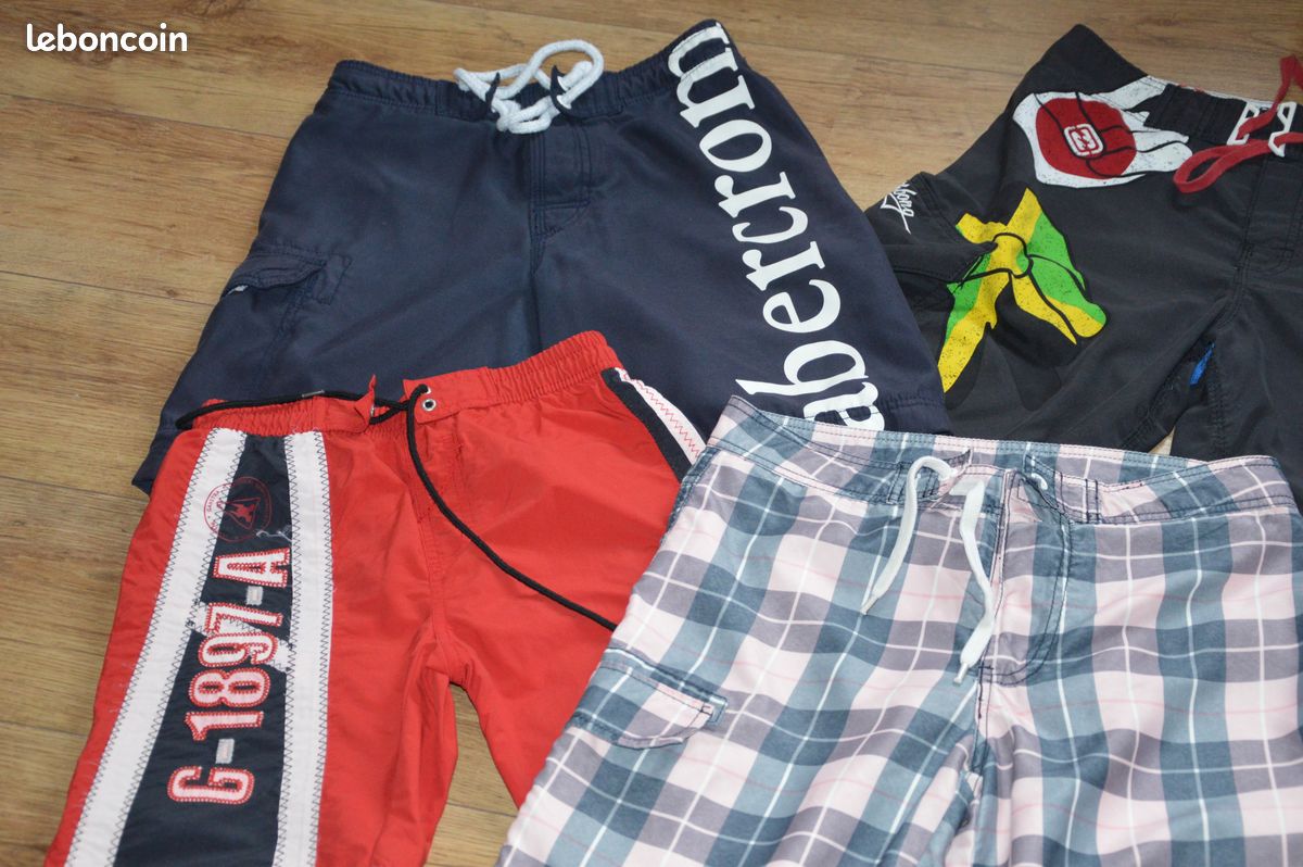 Calecons de bain 12 ans abercrombie billabong (image 3)