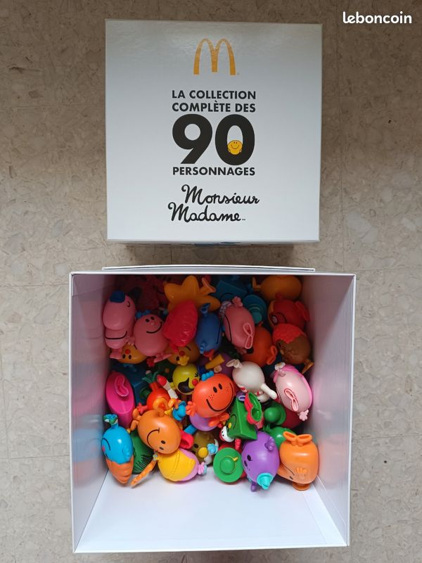 Collection complète 90 figurines Monsieur Madame McDonald's