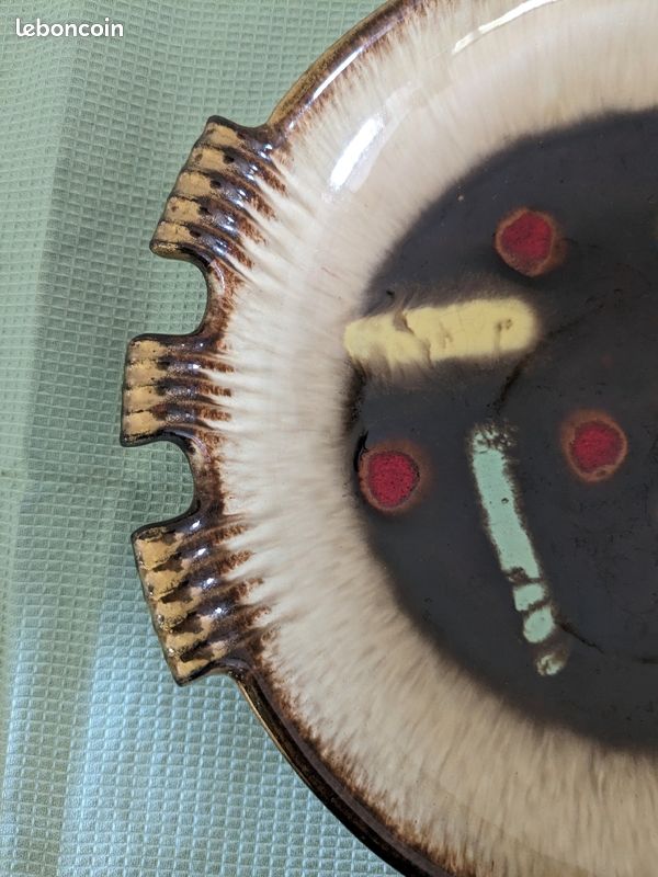 Rare et très jolie présentoir/assiette creuse, W-GERMANY (image 4)