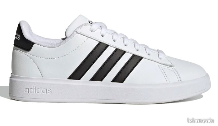 Adidas Grand Court 2.0 Blanc Femme Taille 37.5 — NEUF étiquette (image 1)