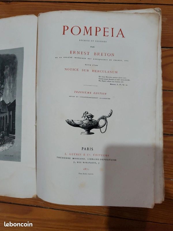 RARE : 1870 - Pompeia – Ernest Breton (image 6)
