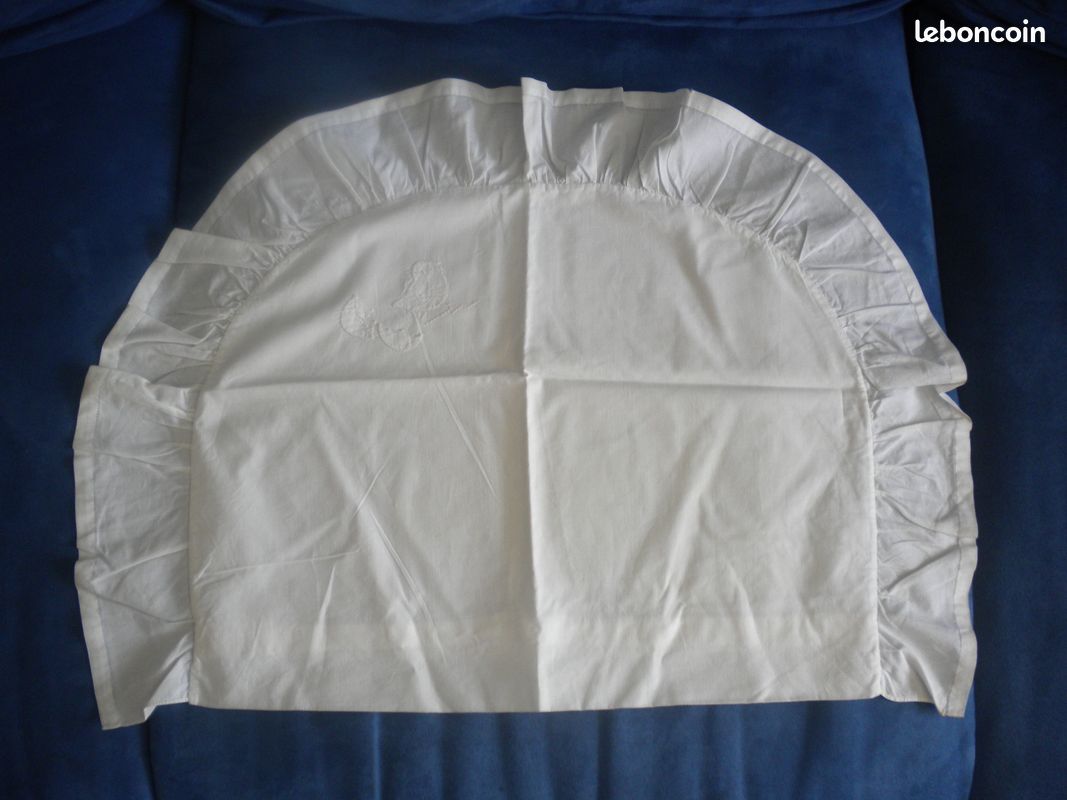 Taie d'oreiller ancienne lit bébé (image 1)
