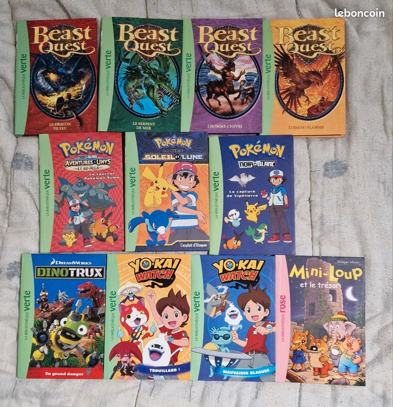 Lot de livre Bibliothèque verte dont Pokemon (image 2)