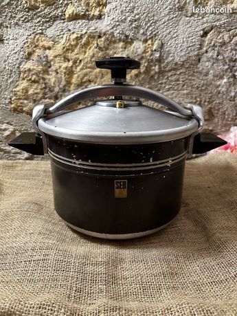 COCOTTE MINUTE SEB 8 L Jaune Année 2000 L'authentique  EUR 95,00 - FR