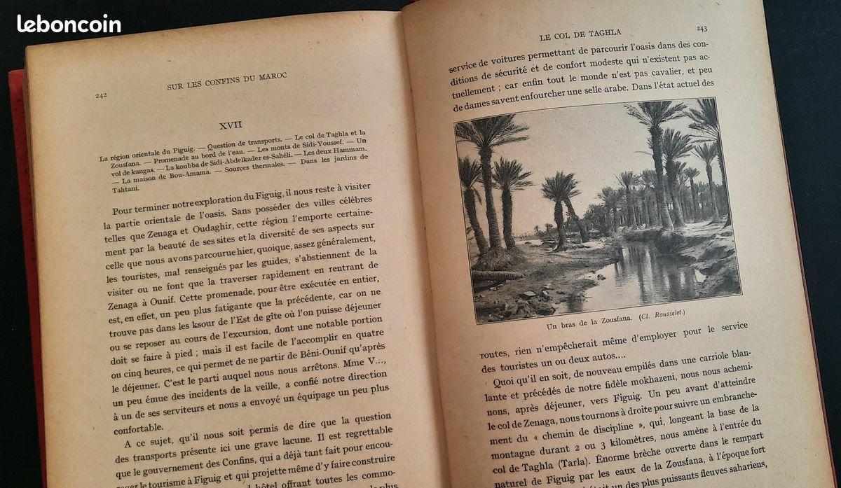 Livre ancien (1912) : Sur les confins du Maroc, de Louis Rousselet (RER A possible) (image 9)
