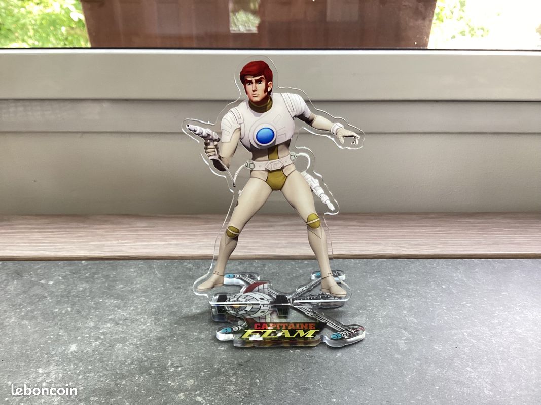 Figurine Capitaine Flam - Buste En Verre Et Plastique #3 Curtis (neuf Sous Blister)