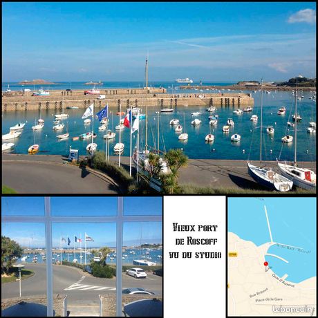 Appt etudiant meuble centre roscoff vue mer