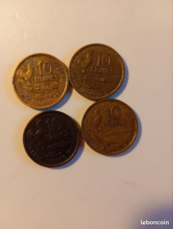 Lot de 3 pièces 10 francs (image 1)