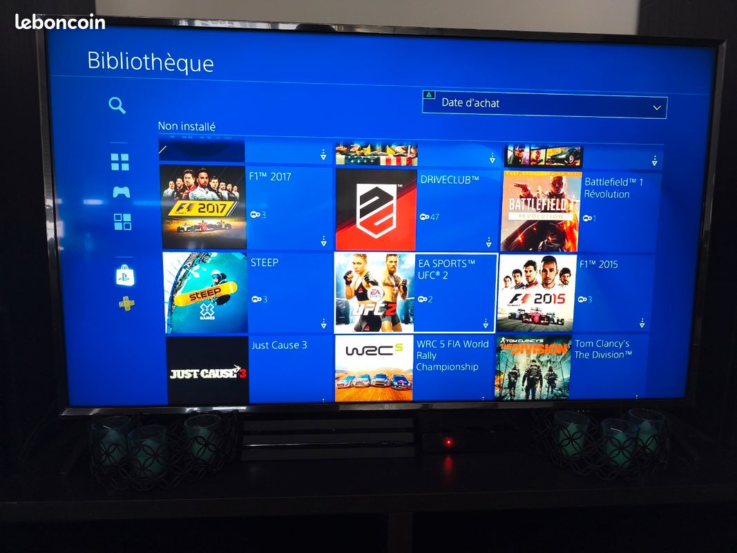 PlayStation 4 Pro 1 To, 2 manettes d'origine avec compte de 50 jeux (image 5)