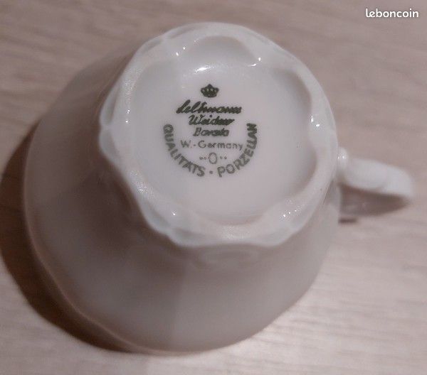 Service à thé porcelaine blanc & doré – Seltman Weiden (image 4)