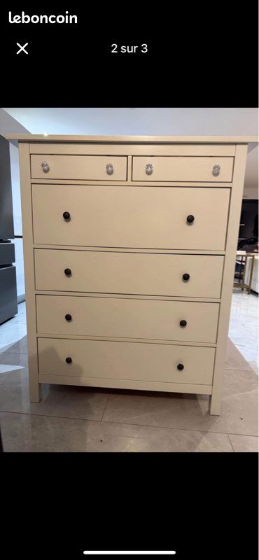 Commode blanche Hemnes IKEA (image 2)