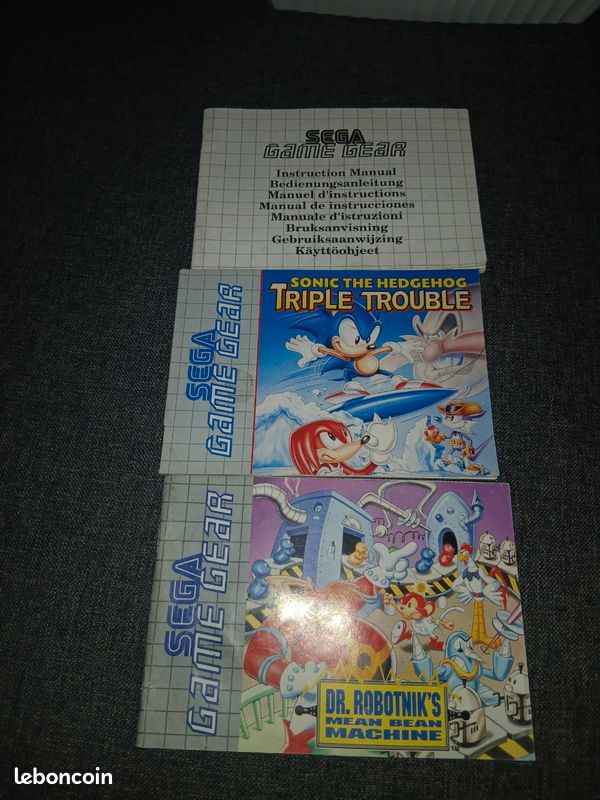 Console Sonic The Hedgehog Game Gear – Notice Inclus – Très Bon état