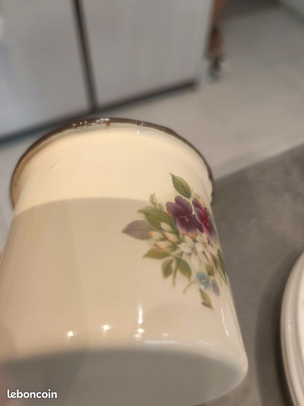 Mug tôle émaillée fleurs (image 12)