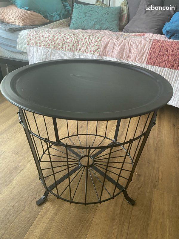 Table basse de rangement 60 cm noir IKEA ANGESBYN (image 5)