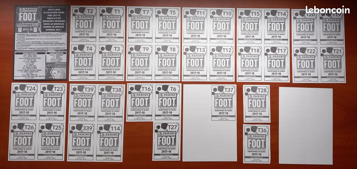 Panini set de transfer Mercanto Foot 2007