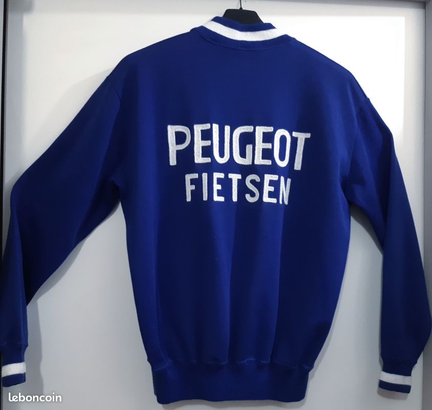 Maillot Cycliste Vintage Peugeot BP Englebert 1963 - Bovis Laine - Made In France