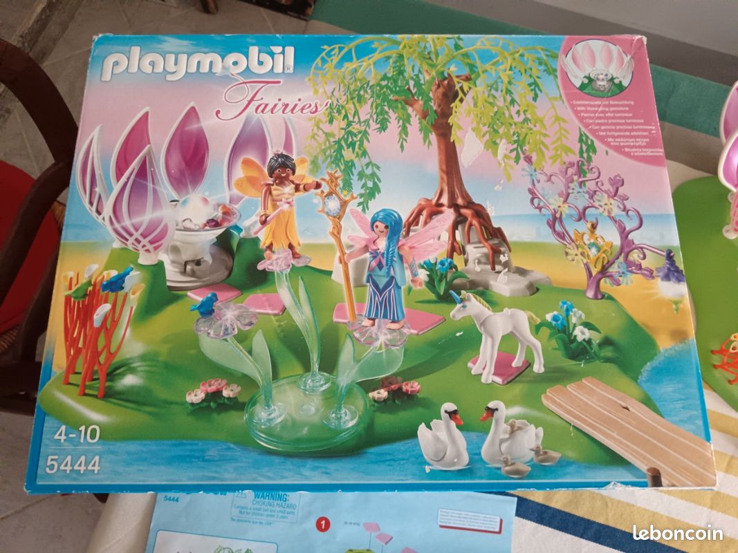 PLAYMOBIL FAIRIES 5444 ile des fées avec fontaine Jeux Jouets