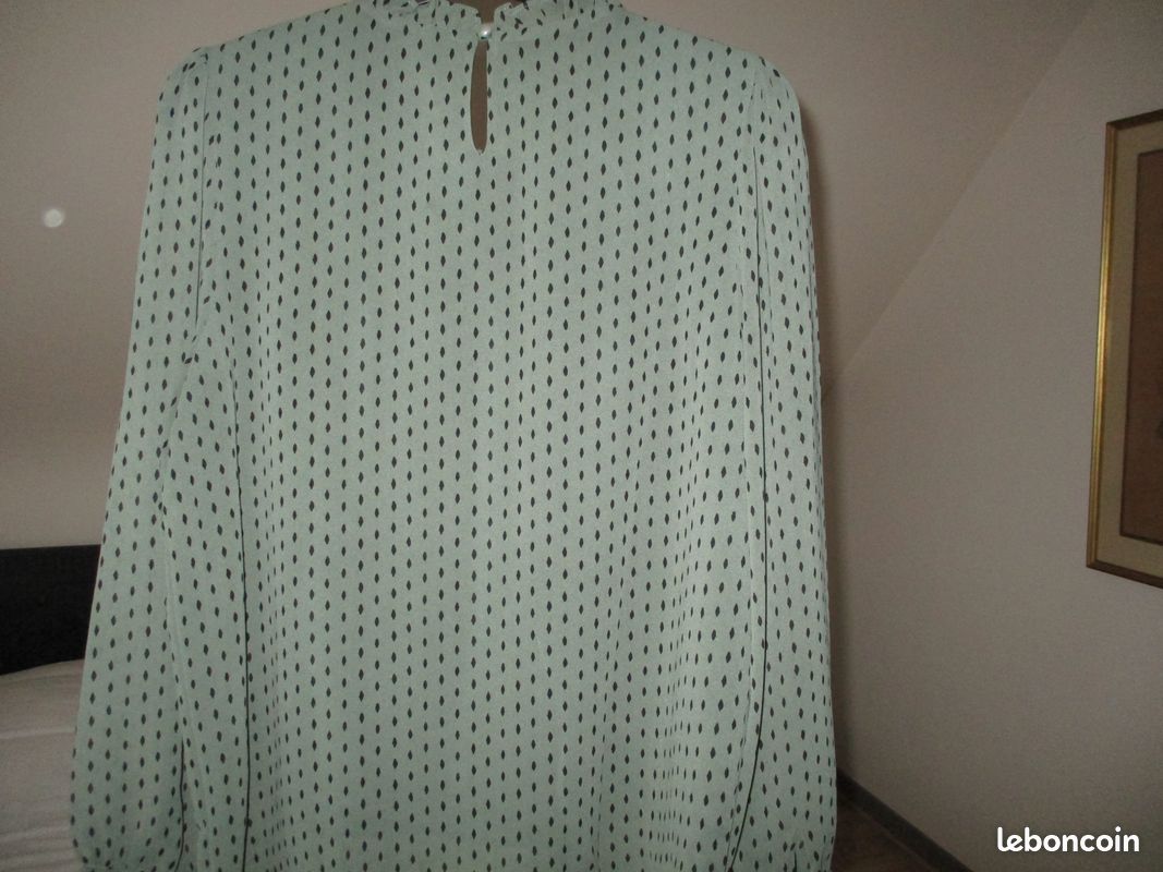 Chemiser crêpe doublé Kaki Taille XXL (image 7)