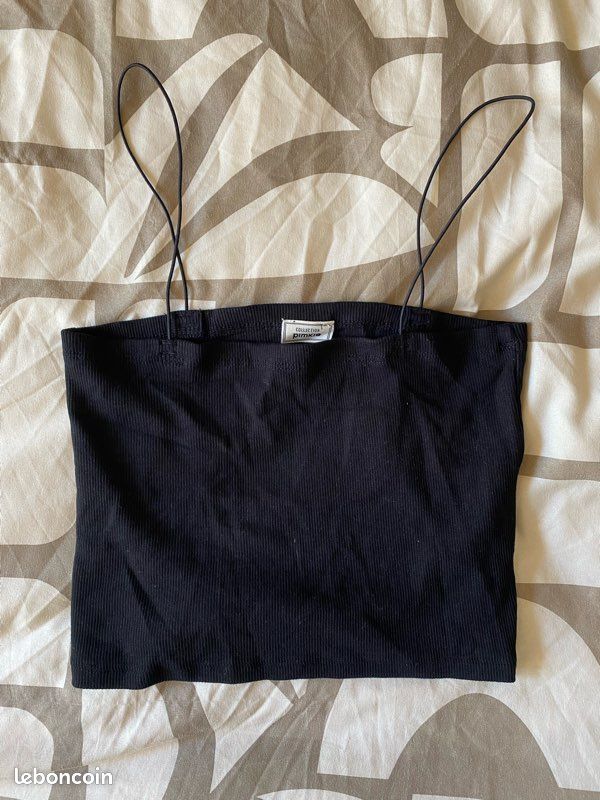 Pimkie Bandeau Top Pimkie Bandeau Haut Bretelle Fine Haut Bandeau Noir à  Fines Bretelles