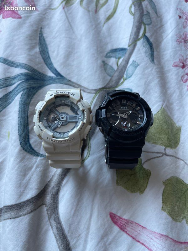 Casio G-Shock Blanc et Noir (image 1)