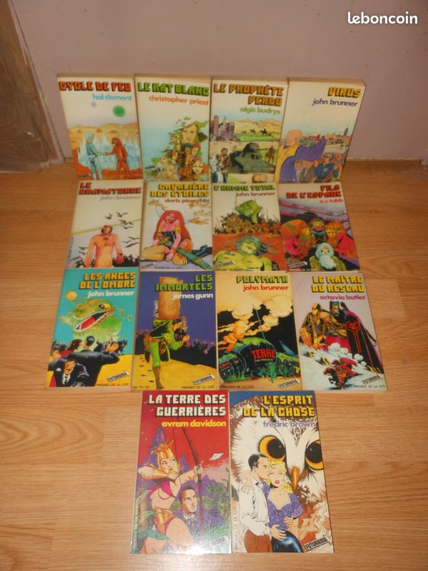 Lot de 14 Livres de science fiction Edition Futurama (Hal Dement - Christopher Priest - Algis Budrys - John Brunner - Doris Pisercha - E.C. Tubb - James Gunn - Octavia Butler - Avram Davidson - Brown) (image 1)