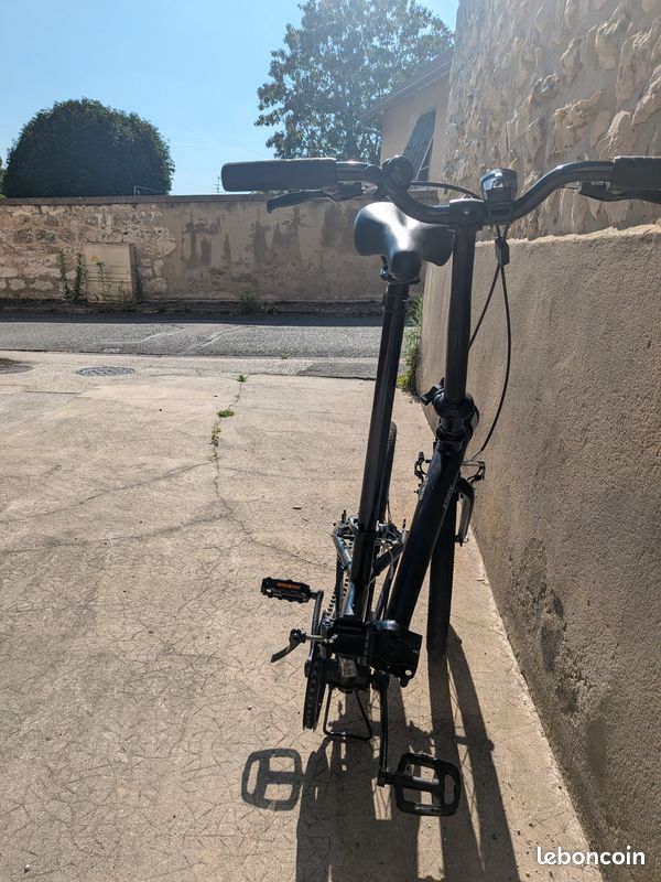 Vélo pliant Décathlon B'Twin Fold 100 – Noir – État quasi neuf (image 7)