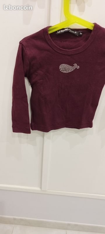 Tee shirt fille le phare de la baleine (image 2)