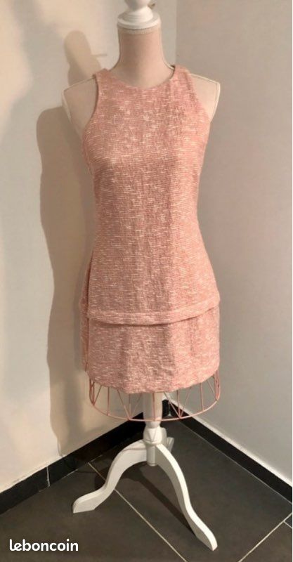 Robe chic Zara rose clair T. M (image 1)