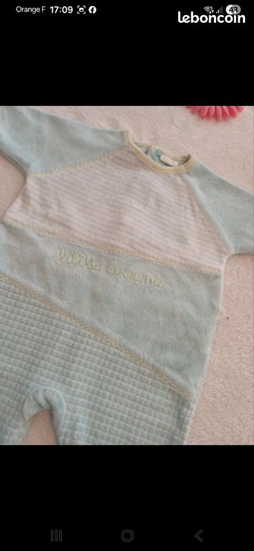 Pyjama bébé taille 1 mois (image 2)