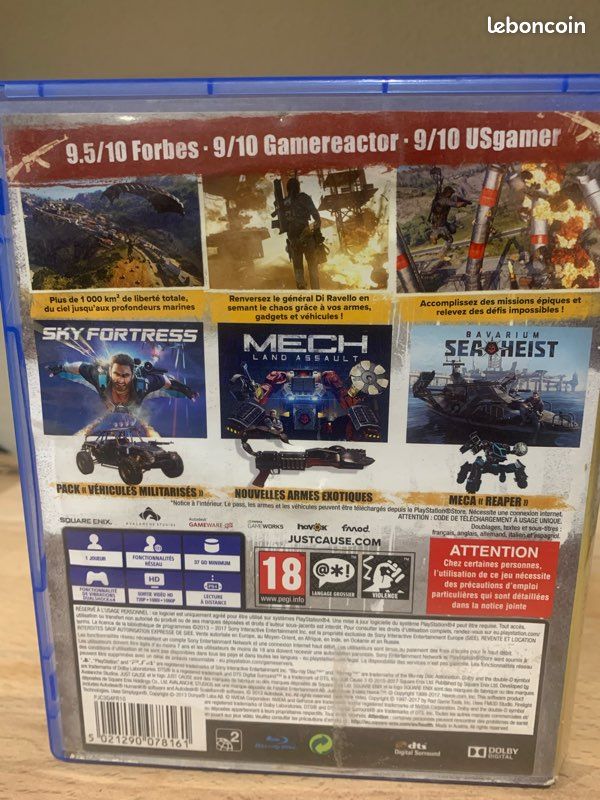 JUST CAUSE 3 édition gold ps4 - Collection