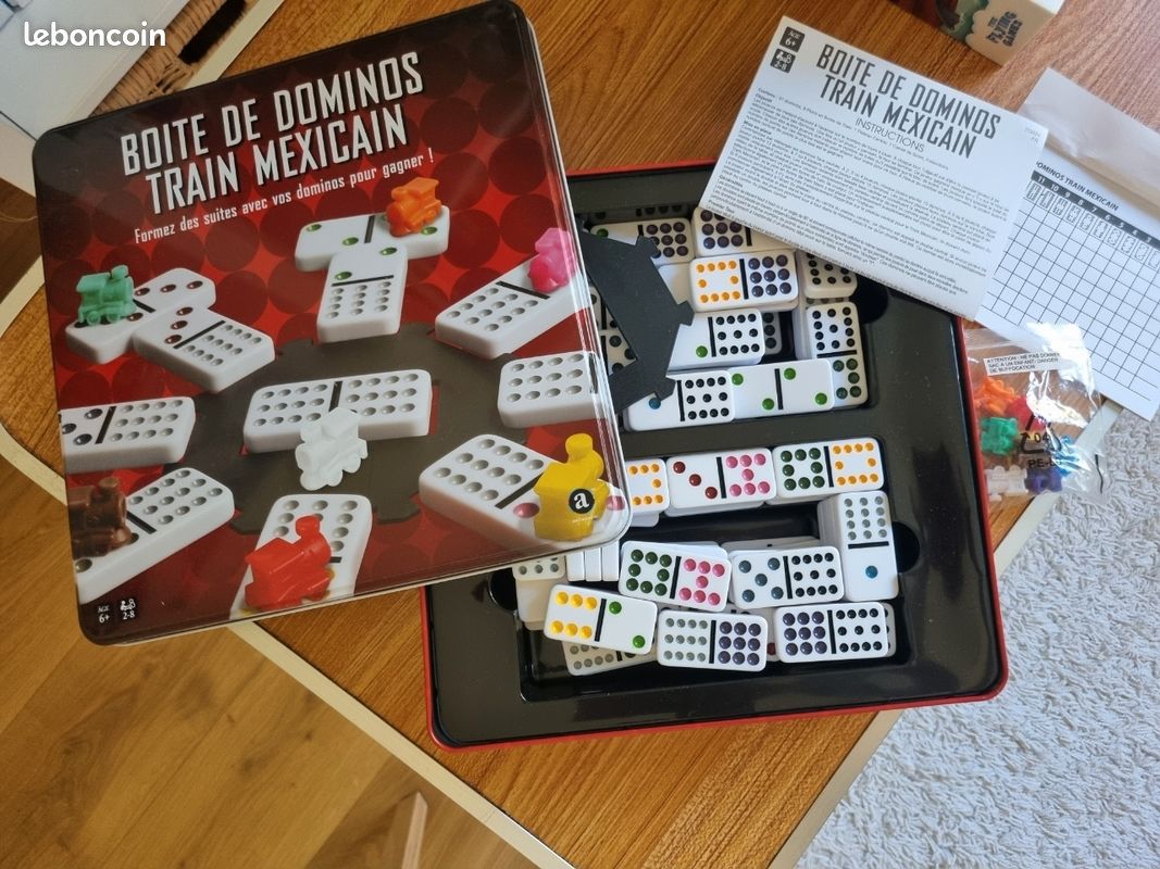 Domino mexican train boite carton - Passion du jeu Domino mexican train boite carton - Passion du jeu