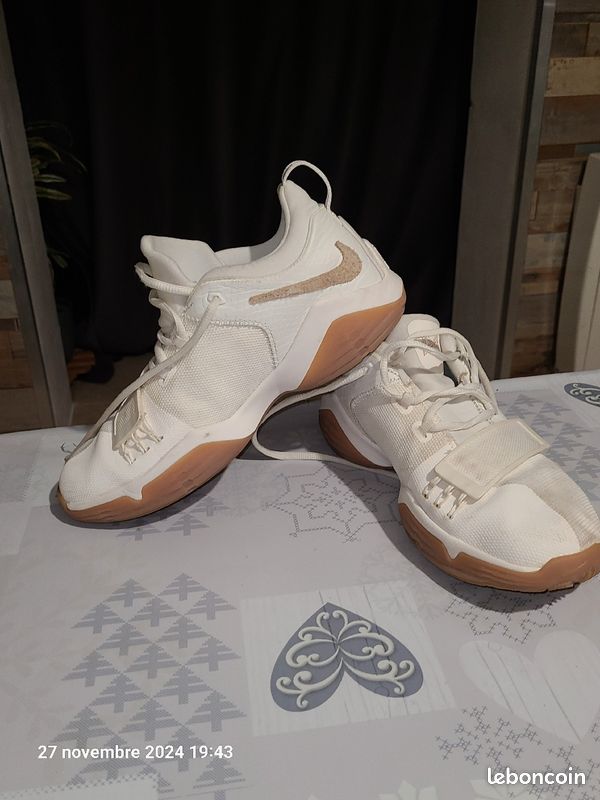 Pg All White Paul Georges Basketball Shoe Nike Pg Brun Nike Paul