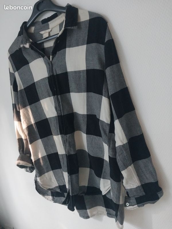 Chemise à carreaux H&M taille 36 (image 3)
