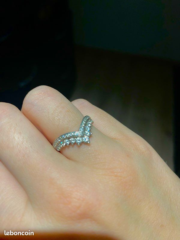 Pandora Bague Bague En V Bague V Brillante En Argent 925 Pandora - Main Image