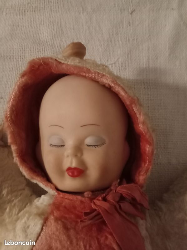 Rare Poupée poupon très anciennes aux 3 visages - Collection