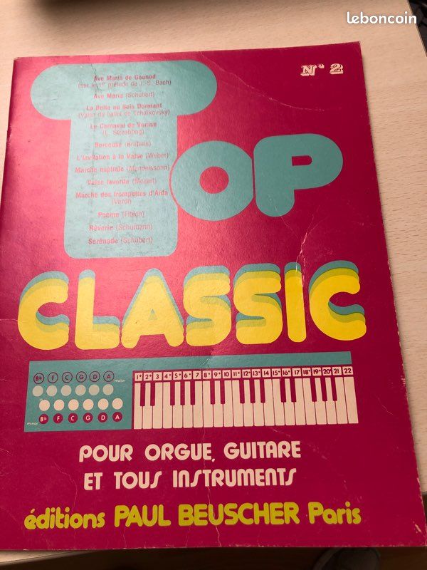 Recueil top Classic pour orgue guitare (image 1)