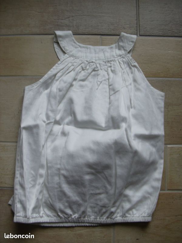 Haut blanc 10 ans lili marelle (MGRE) (image 3)