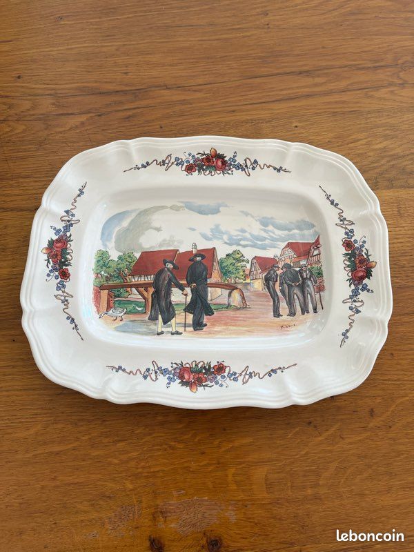 Assiettes plates,faïencerie Sarreguemines, modèle Obernai (image 8)