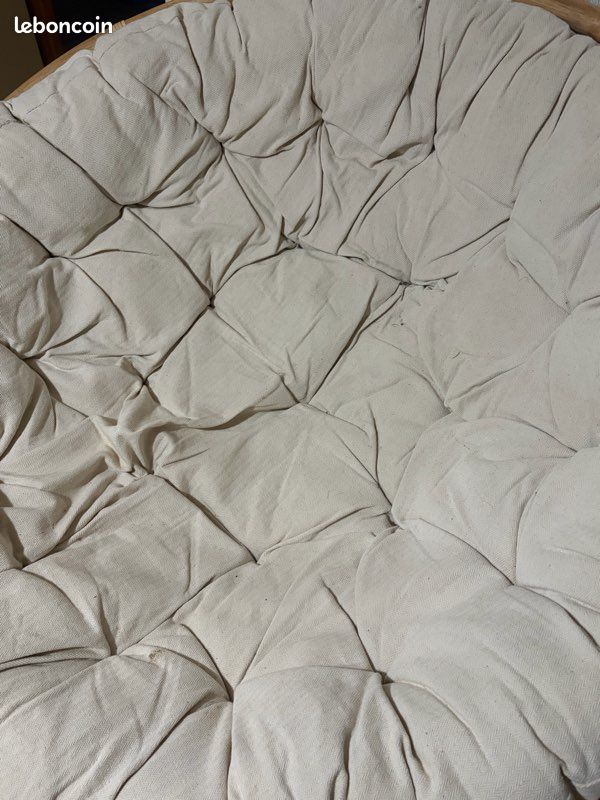 Loveuse en rotin avec coussin (image 5)