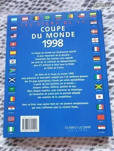 PROGRAMME OFFICIEL - COUPE DU MONDE - FRANCE 98 - P/B