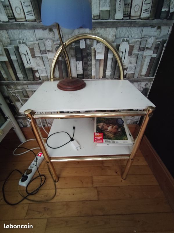 Table de chevet laiton (image 1)