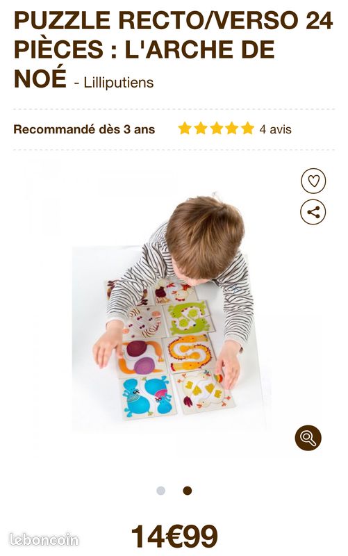 Puzzle Arche de Noé lilliputiens (image 3)