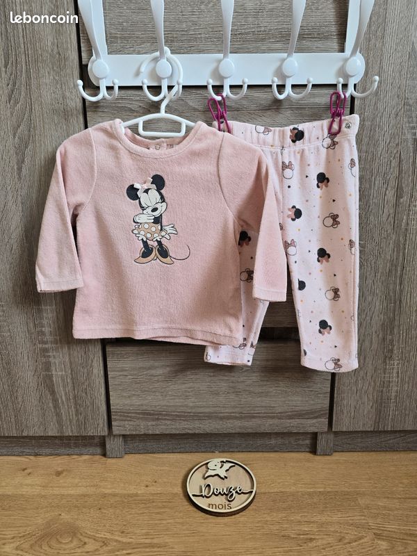 Vêtement Bébé Fille Pyjama Disney 12 mois 74 cm