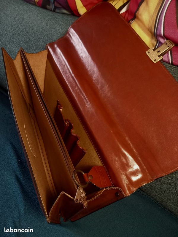 Cartable en cuir vachette marque TEXIER (image 3)