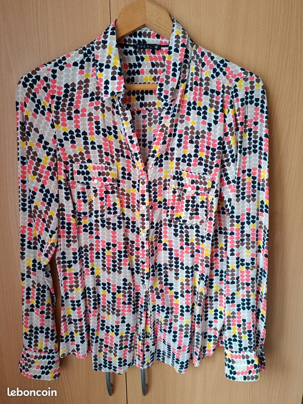 Chemisier Patrice Breal Taille 38 - Occasion Très Bon état, Viscose Multicolore